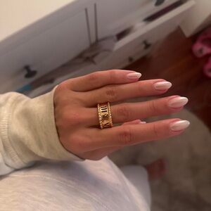Gold Roman Numeral Ring